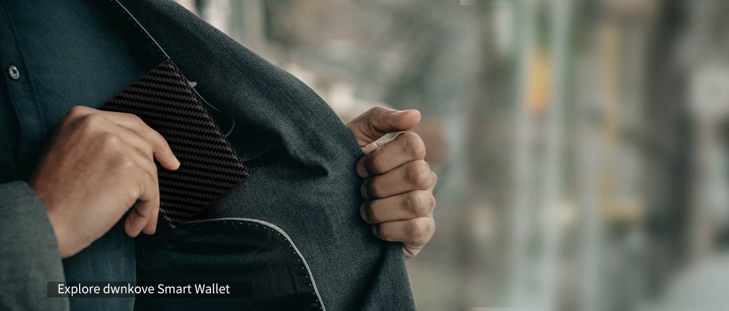 Чоловіче картхолдер/портмоне: Slim модель з відділом для монет, RFID захистом та віконцем для ID, Pop-Up, шкіряне, карбоновий дизайн (чорний)