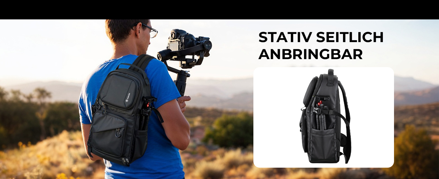 Чохол для камери Tarion: водонепроникна сумка-слінг для фотоапарата DSLR/SLR з дощеміцким чохлом, чорна