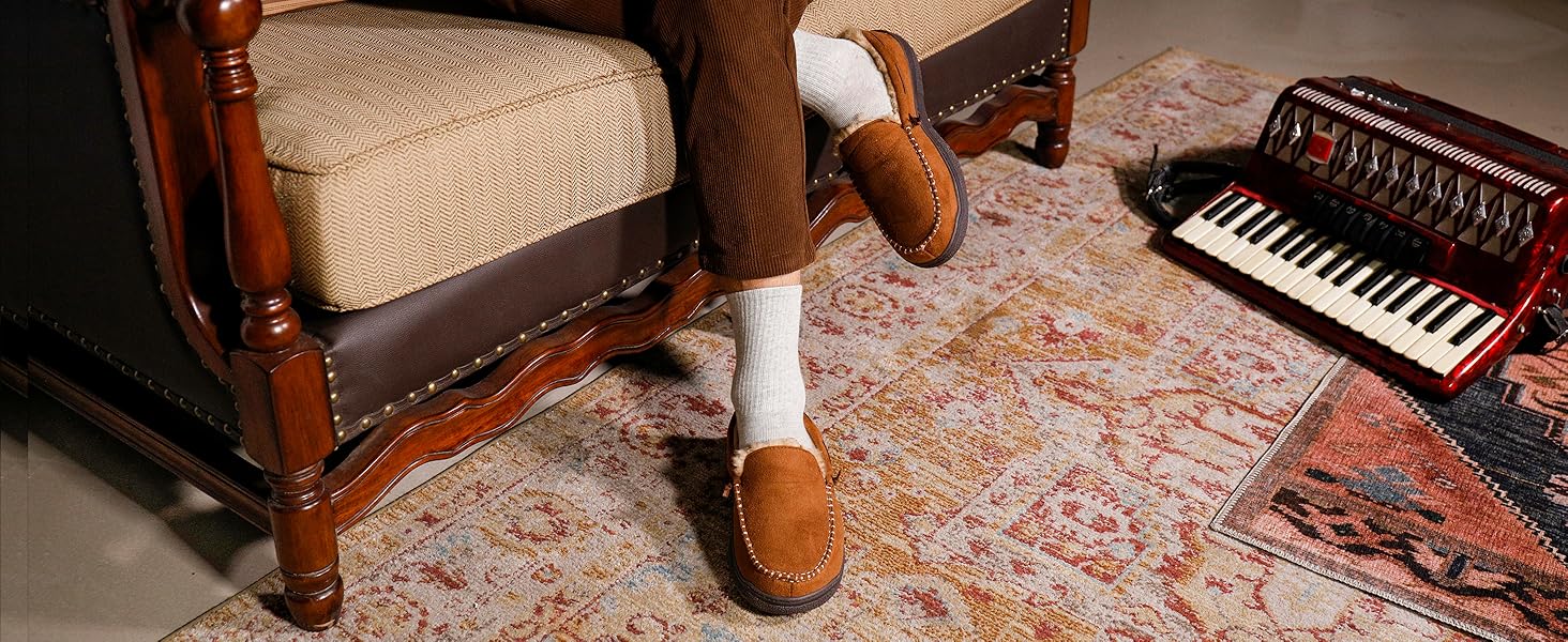 Чоловічі домашні тапочки Zigzagger з мікрозамші та піною з пам'яті (42 EU, чорний)