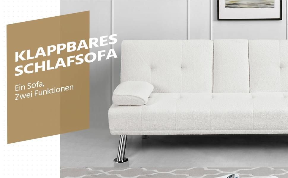 Yaheetech Folding Sleeper Sofa