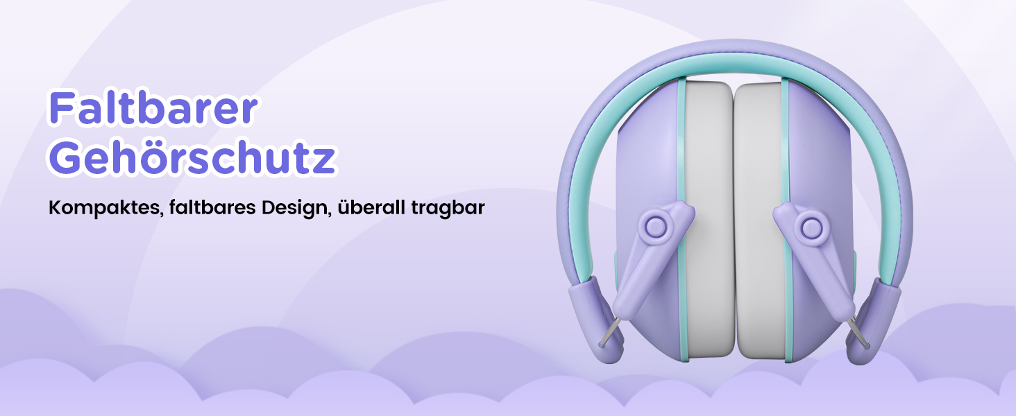 Навушники шумозаглушення для дітей Link Dream, SNR 30dB, 3-16 років, блакитний/фіолетовий (1 шт.)