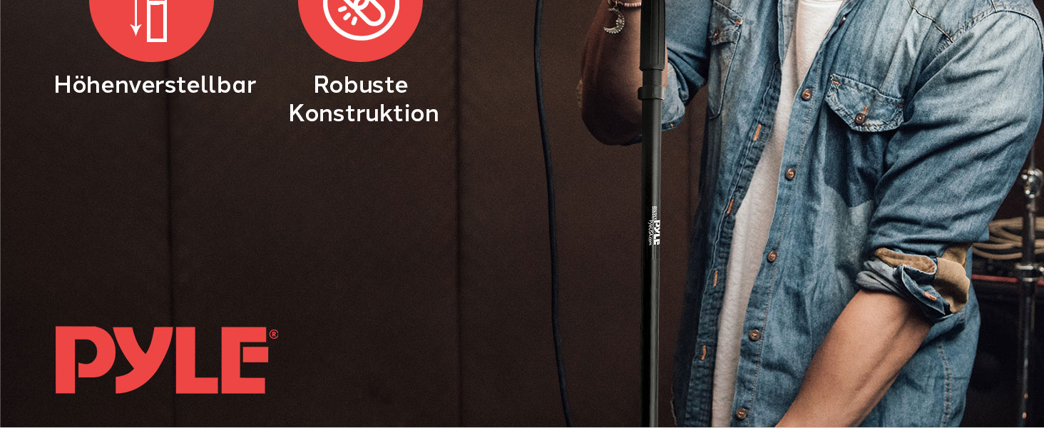 Мікрофонний стійка Pyle – універсальний трипод з регулюванням висоти 85-153 см