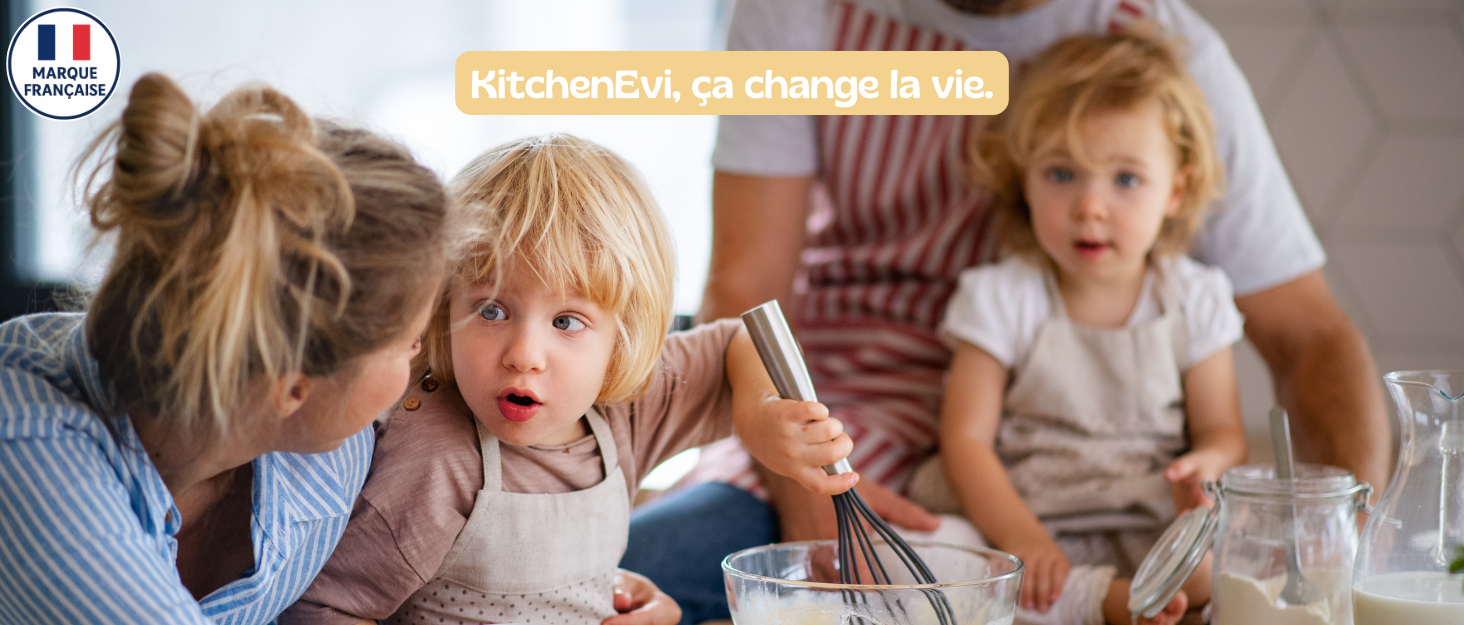 Набір для приготування млинців KitchenEvi: антипригарна сковорода з індукційним дном, знімний ручка, скляна кришка, лопатка, 4 відділення, PFOA-free