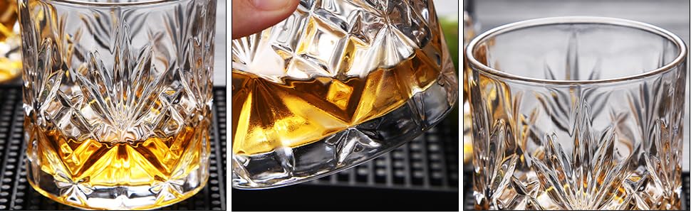 Набір склянок для віскі SuproBarware 6 шт. 30cl/300ml - класичні склянки Old Fashioned для бурбону, коктейлів. Подарунок для чоловіків, на День батька