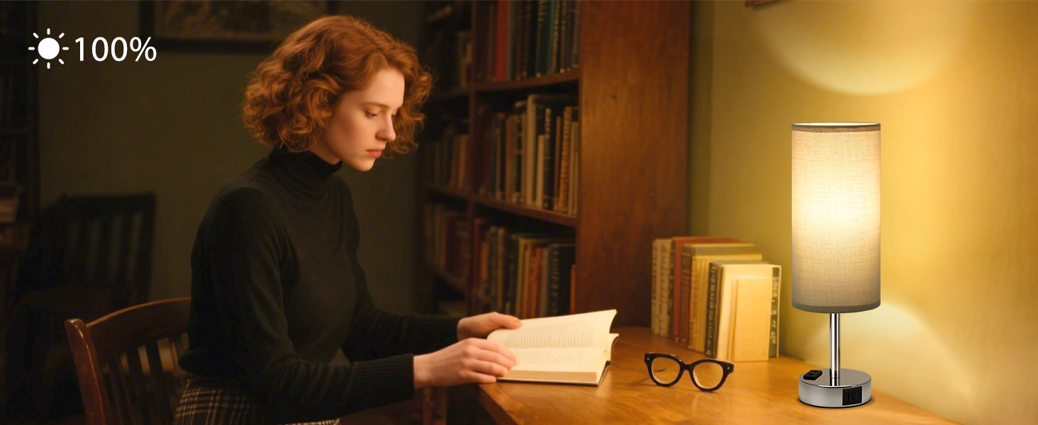 Настільна лампа Kakanuo з торшером, USB-порт, диммування, для спальні, дитячої кімнати, офісу, вітальні