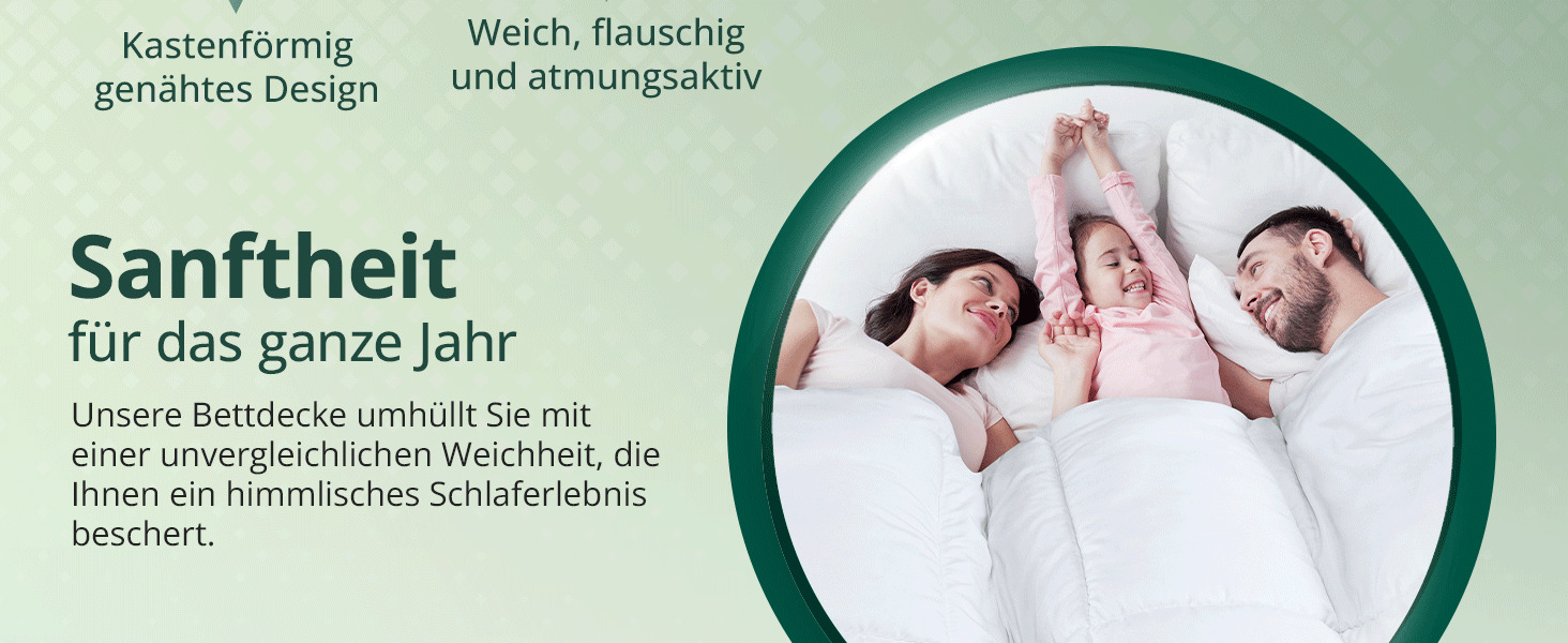 Ковдра Utopia Bedding 220x240 см, всесезонна, 370 GSM, дихаюча, стегане покриття, супер м'яка (біла)