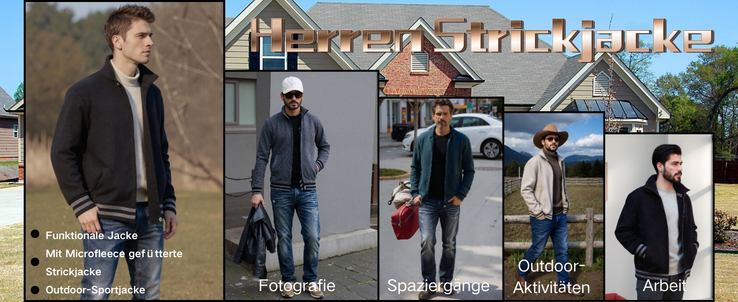 Чоловіча в'язана жилетка з кишенями, стійким коміром, флісовою підкладкою, кардиган, повсякденний зимовий одяг, в'язана куртка з блискавкою, теплий зимовий верхній одяг, чорний, L