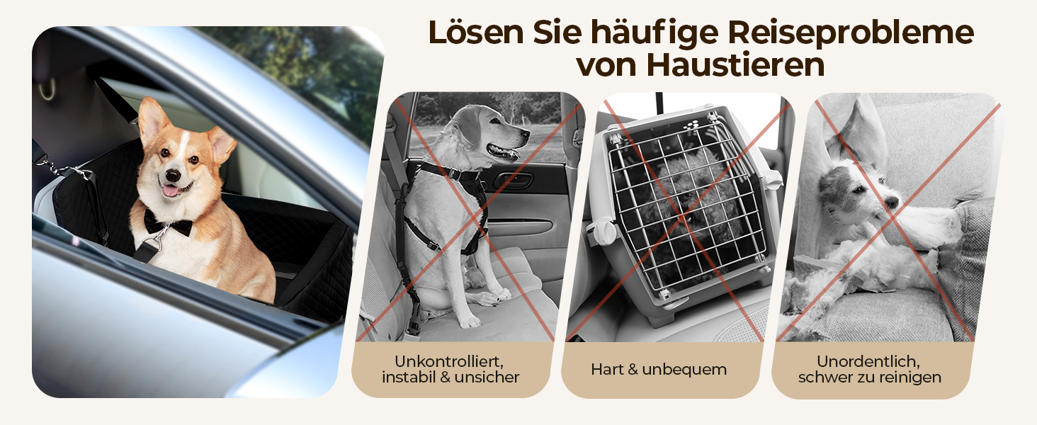 Автокрісло для собак Petcozife - чорний, для собак до 15 кг, знімний, з товстим килимком та 2 страхувальними ременями
