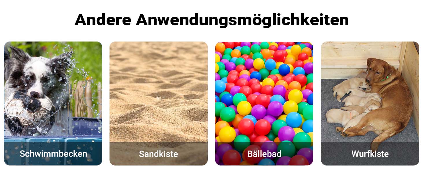 Басейн для собак Fudajo 100 x 30 см, рушфільтрований, з ПВХ, складаний, з посиленими краями, портативний