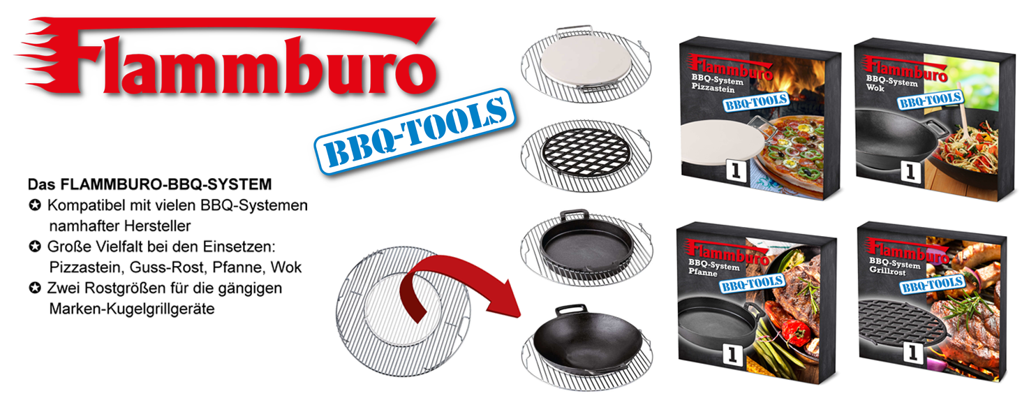 Решітка для гриля FLAMMBURO 67x40 см, з нержавіючої сталі, міцна, для барбекю