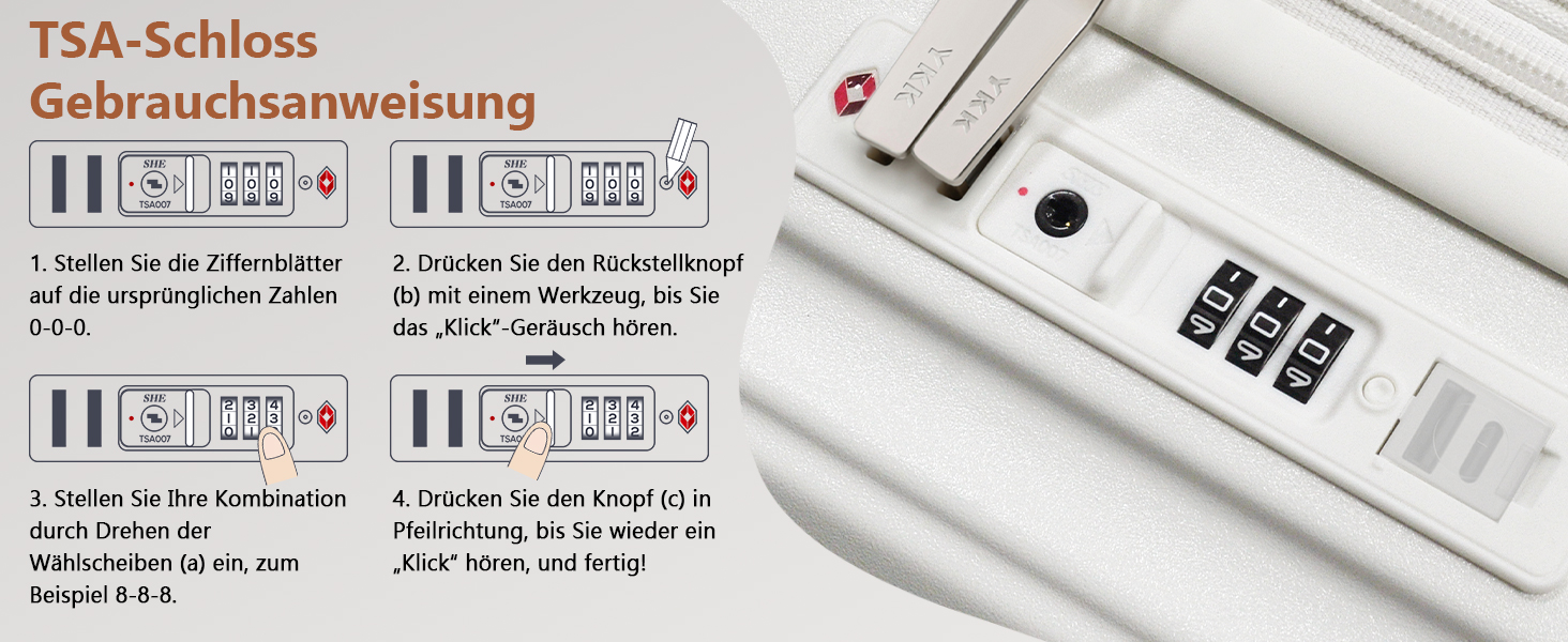 Чемодан Joyway ABS, розширюваний, з TSA замком та 4 колесами, набір: великий та невелика валіза + сумка для туалетних речей, зелений (білий, 56 см, ручна поклажа)