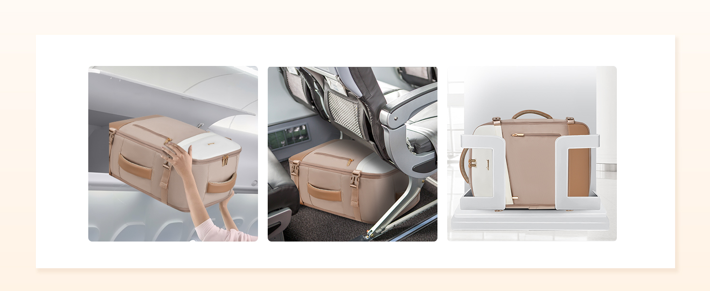 LOVEVOOK Рюкзак ручної об'єм 40L, 45x33x20cm: Рюкзак для подорожей та бізнесу, розширюваний, ручна поклажа, чорний