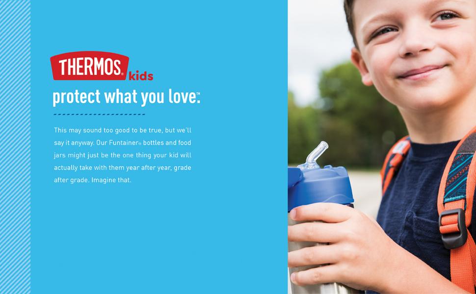 Термос Thermos Funtainer 340 мл, фіолетовий (12 oz) - дитяча пляшка для напоїв