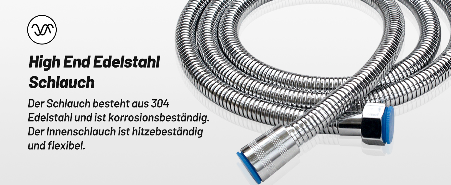 Насадка для душу VEHHE з економним споживанням води, 7 режимів, дощова лійка з кнопкою зупинки, регулюванням однією рукою та силіконовою форсункою, що запобігає засміченню, велика душова лійка з підвищенням тиску (срібна) (7 режимів / срібна / з шлангом)