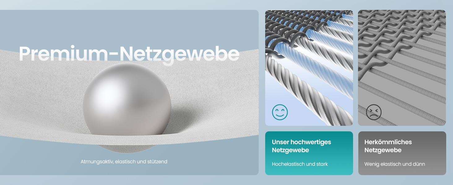Офісне крісло SONGMICS з ергономічною підтримкою спини, дихаюча сітка, регульована підголівник, для дому та офісу, OBN041B01 (Тауновий сірий)