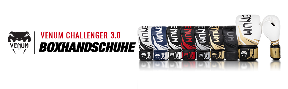 Боксерські рукавички Venum Challenger 3.0 (16oz), чорний колір