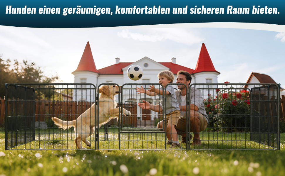 Металевий вольєр для собак та цуценят, переносний загон для тварин, 12 шт., 60 см