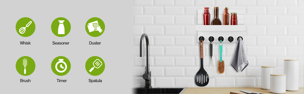 Дерев'яне ключниця на стіну з полицею, білий колір. 5 гачків для ключів, для прихожої, спальні, вітальні