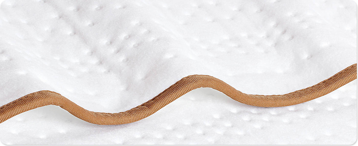 Електрична ковдра Mia&Coco з автовимкненням, 160x130 см, з таймером 12 годин, 3 режими нагріву, LED-дисплей, захист від перегріву, для стандартних матраців, машинне прання, білий колір