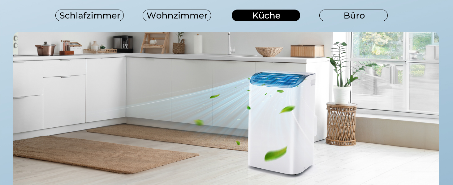 Мобільний кондиціонер 9000 BTU з вихідним шлангом | 4-в-1 | Тиха робота <48 dB | Digital display + пульт | Комплект для встановлення у вікно | Таймер 24h | Для приміщень до 25 м² (12000 BTU)