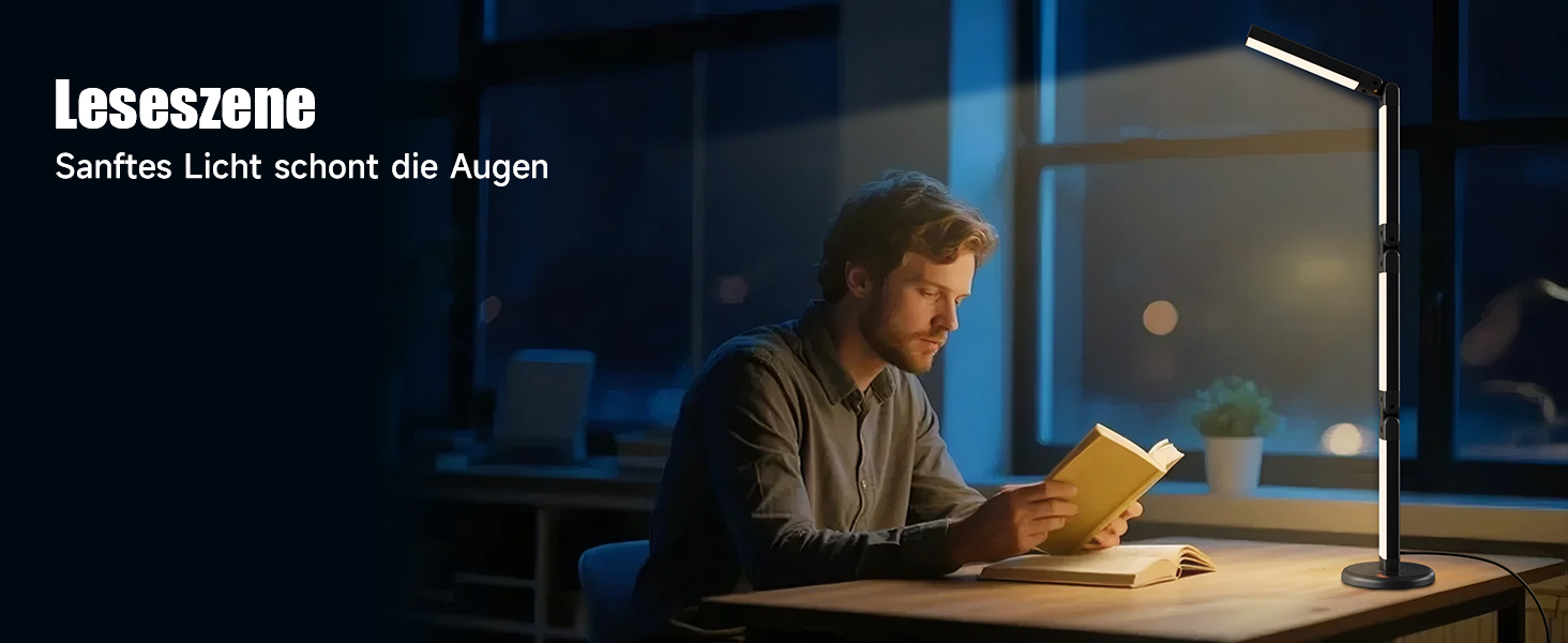 LED лампа настільна Electight RGB з димеруванням, 82 см, 800 люмен, складний дизайн, пульт та додаток, 16 млн кольорів, 99 режимів, синхронізація з музикою та таймер, для читання, офісу та ігор