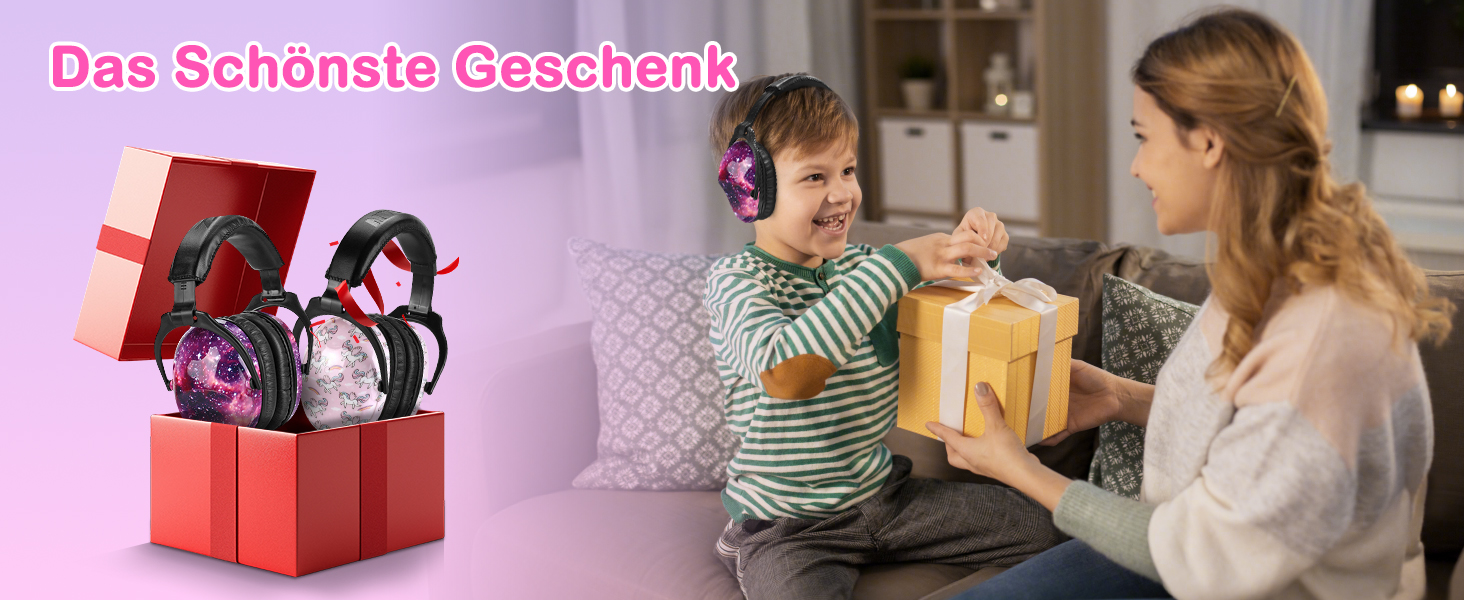 Навушники для захисту від шуму ZOHAN 030 для дітей 3-18 років (для аутизму), універсальний розмір, галактика+єдиноріг