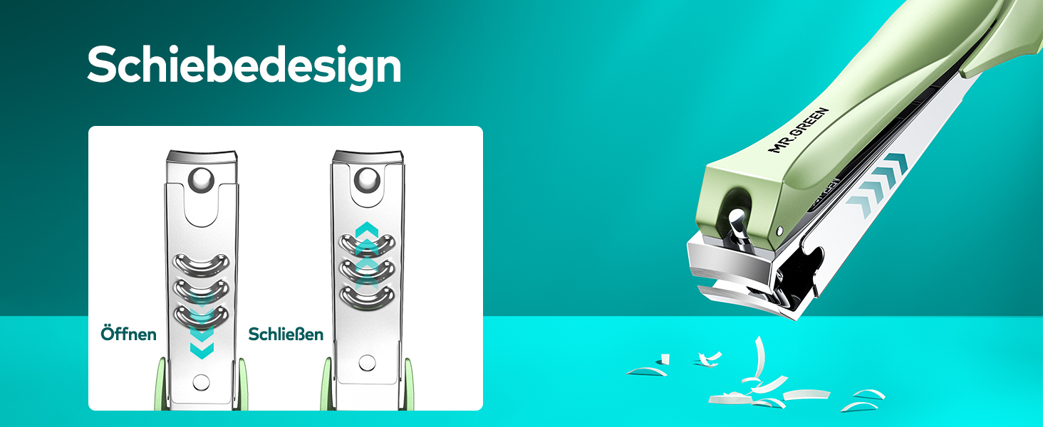 Професійний набір для манікюру MR.GREEN: кусачки для нігтів з пилкою, для жінок, чоловіків, дітей та літніх людей, фіолетовий колір, подарункова упаковка