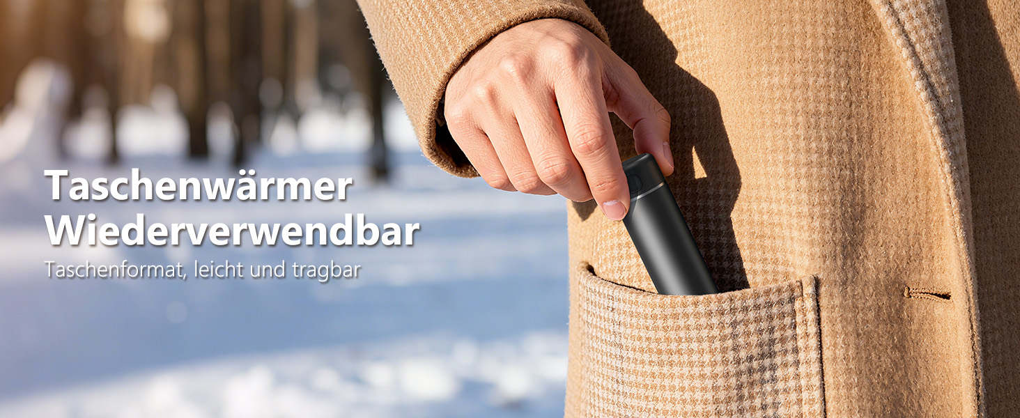 Електричні грілки для рук EXTSUD 2 шт. 5000mAh з USB-живленням, 3 режими нагріву, Powerbank для відпочинку на природі, гольфу, зимових подарунків