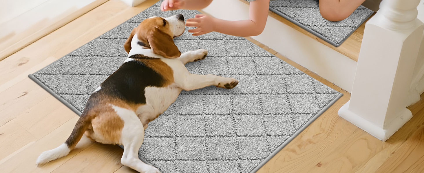 Ковзаючі сходи COSY HOMEER, 15 шт., 70 x 22 см, антиковзаючі, самоклеючі, машинне прання, 100% поліестер, TPE-підкладка, для дітей, літніх людей та домашніх тварин, сірий та білий