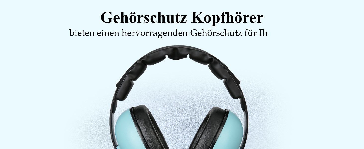 Навушники для захисту від шуму ProCase Baby - для малюків до 36 місяців. М'які навушники-затички для сну, подорожей, блакитні