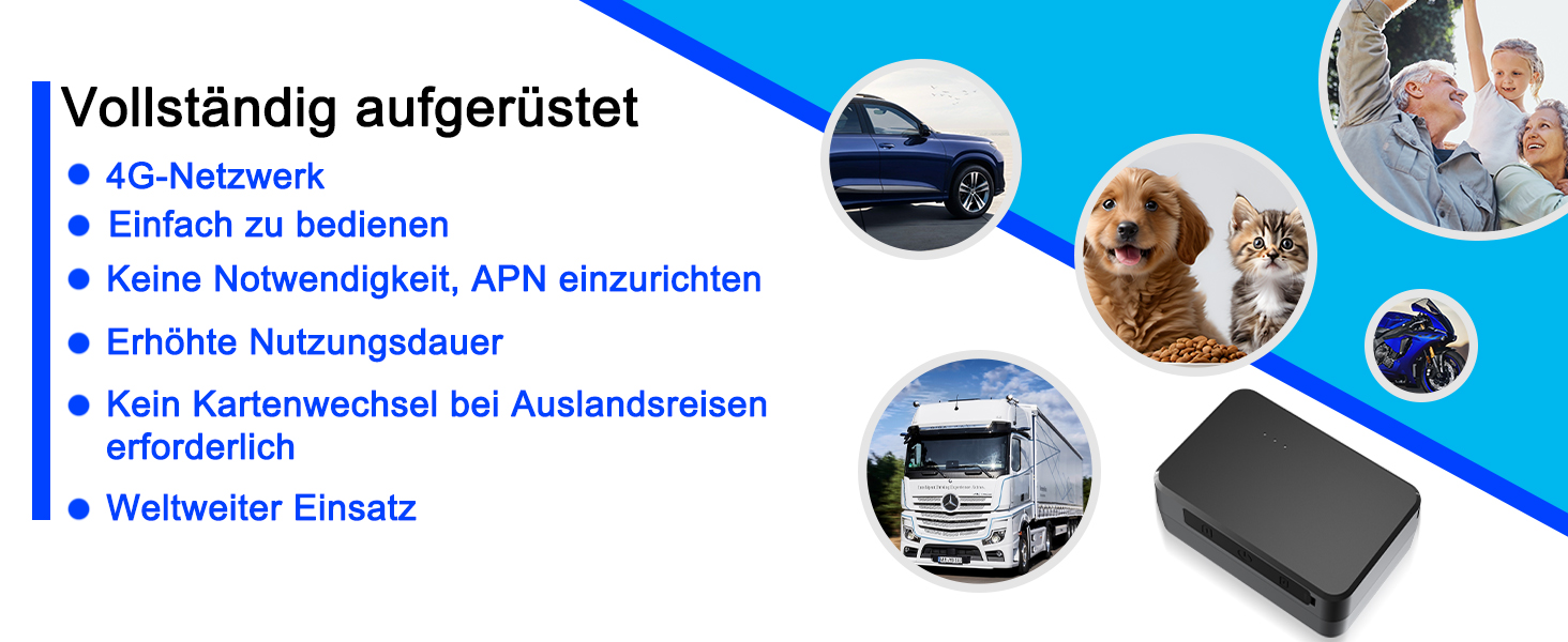 GPS-трекер TKMARS для авто без абонплати, 90 днів автономної роботи, оновлення позиції кожні 5 секунд, потужний магніт, водонепроникний, безкоштовний додаток, 5000 мА·год (TK903 4G 1500 мА·год)