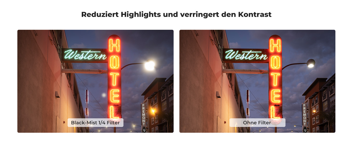 Фільтр K&F Concept 67mm Black Promist 1/4 з оптичного скла з багатошаровим нанопокриттям для відеозйомки/портретної фотографії (Nano-Klear)