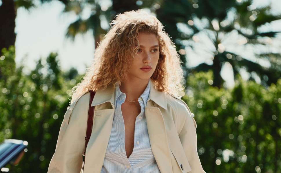 Пояс жіночий Tommy Hilfiger Essential Effortless 2.5 Elastic бежевий (Soft Cream) з регульованою пряжкою, 85 см