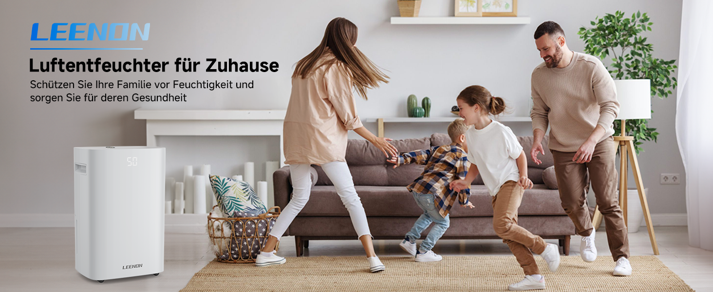 Електричний осушувач повітря 25L з таймером, фільтром та захистом від дітей. Економний, проти цвілі та вологи.