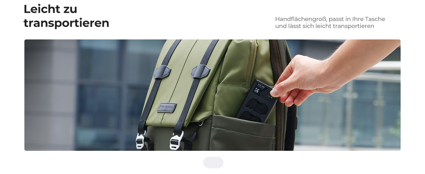 Зарядний пристрій для акумулятора Nikon EN-EL15/EN-EL15a/EN-EL15b з подвійним слотом K&F CONCEPT, Micro USB та Type-C, швидка зарядка для Nikon D7000, D7100, D7200, D750, D850, D810, D800, D800E, D610, D600, D500