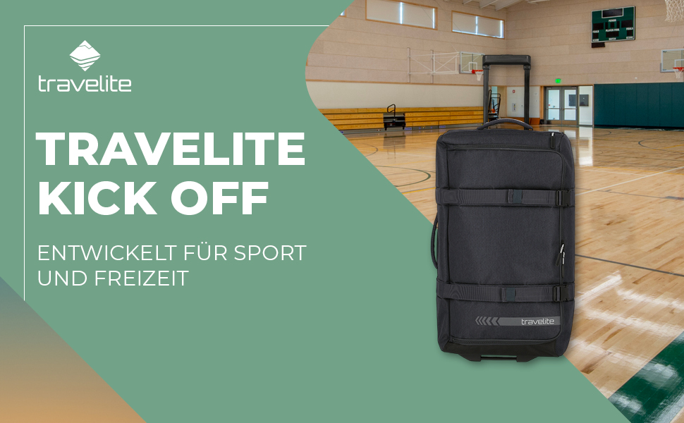 Сумка на колесах Travelite Kick Off середня, 68 см, 65 л – дорожня валіза для подорожей і спорту