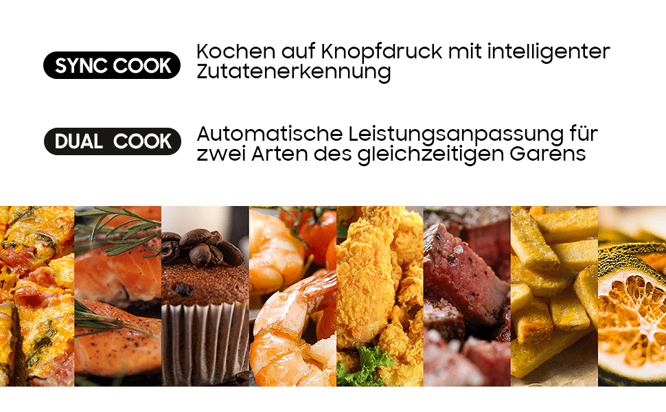 Фритюрниця повітряна подвійна 12л з подвійними камерами, LED-дисплеєм, 10 програмами, функцією сушіння та Dual Cook, 2600W