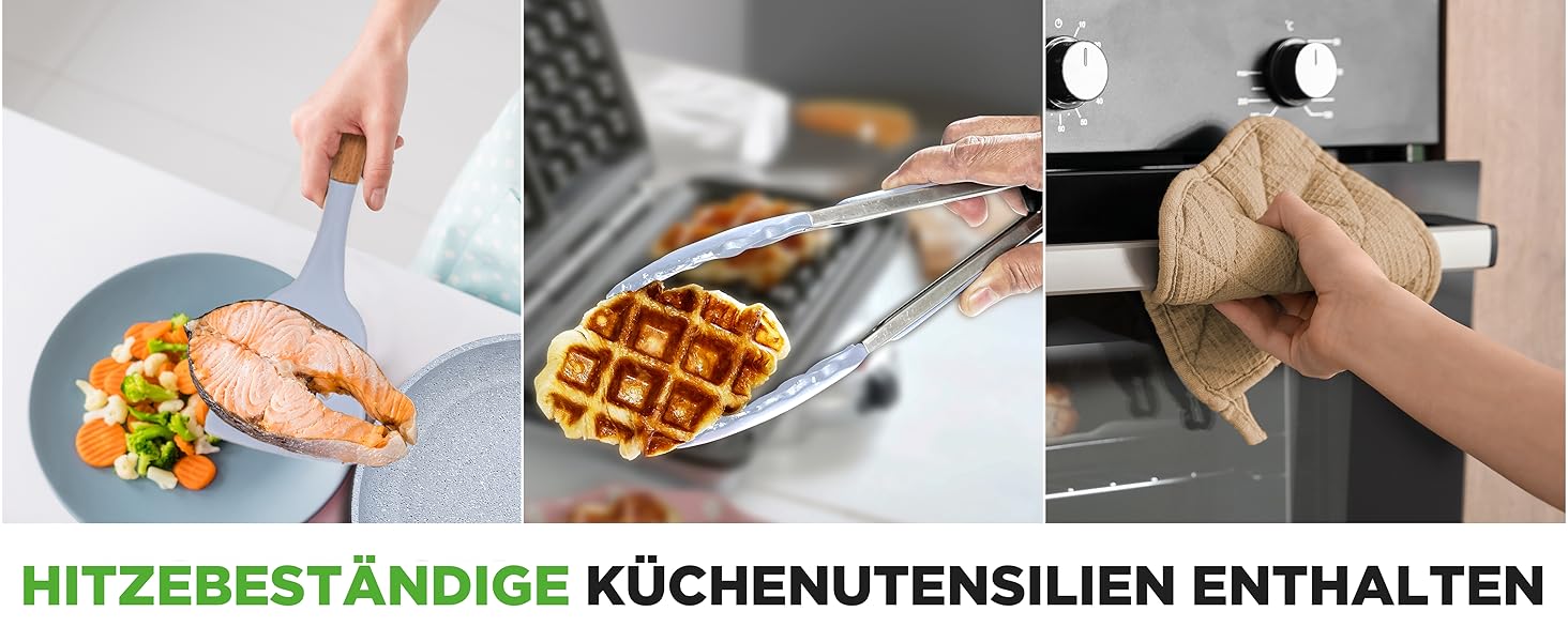 Набір посуду NutriChef 22 предмети антипригарний мармуровий блакитний – сковороди, каструлі, аксесуари для кухні, індукція, посудомийна машина