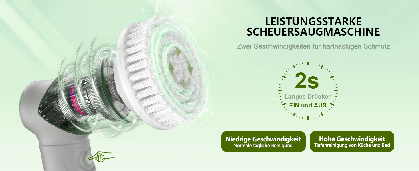 Електрична щітка для чищення, портативна, з обертанням, акумуляторна, 5 насадок, для миття дисків, плитки, ванної, кухні, підлоги, кутів, вікон та авто