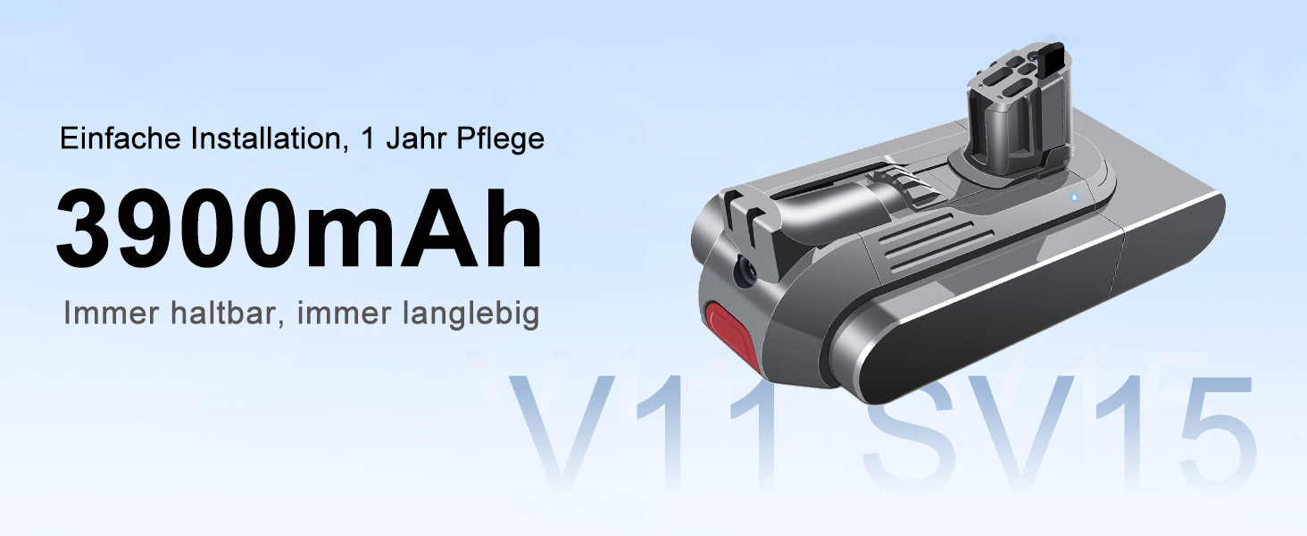 Запасний акумулятор DTK для пилососів Dyson V11 V15 (сумісний з SV15, SV16, SV22) з кнопковою установкою