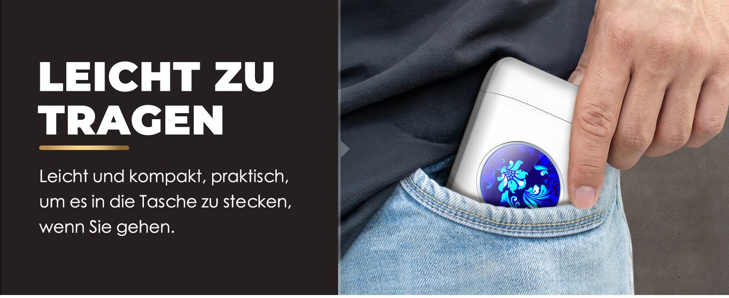 Вишукане екіпірування для курця: Zigarettenetui Lafagiet XL666 з запальничкою, 18 шт. King Size, LED-дисплей, подарунок на День батька