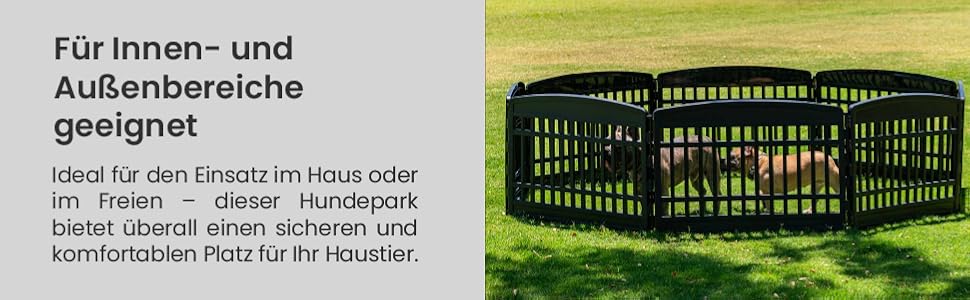 Iris Ohyama Dog Playpen with 8 Panels, 24