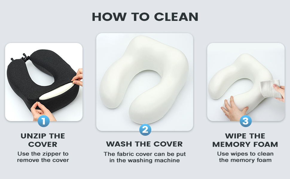 Подушка для шиї у літак - подушка для подорожей 100% Memory Foam - портативна подушка для літака - з 3D-маскою для сну та берушами - ідеальна для літака, авто, дому, офісу, подушка для сну (Сіра)