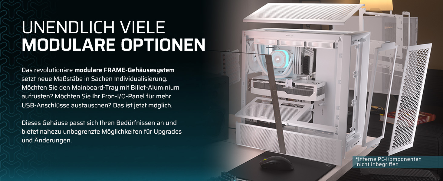 Корпус ПК CORSAIR 4000D Modulares Mid-Tower ATX – Чорний, висока циркуляція повітря, InfiniRail™