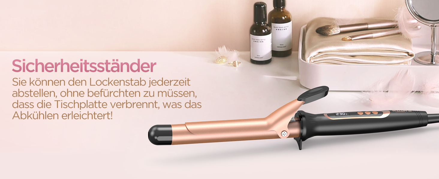 Локкенстаб BESTOPE MIX 25 мм: великі локони, швидкий нагрів, точне регулювання температури, рукавичка в комплекті