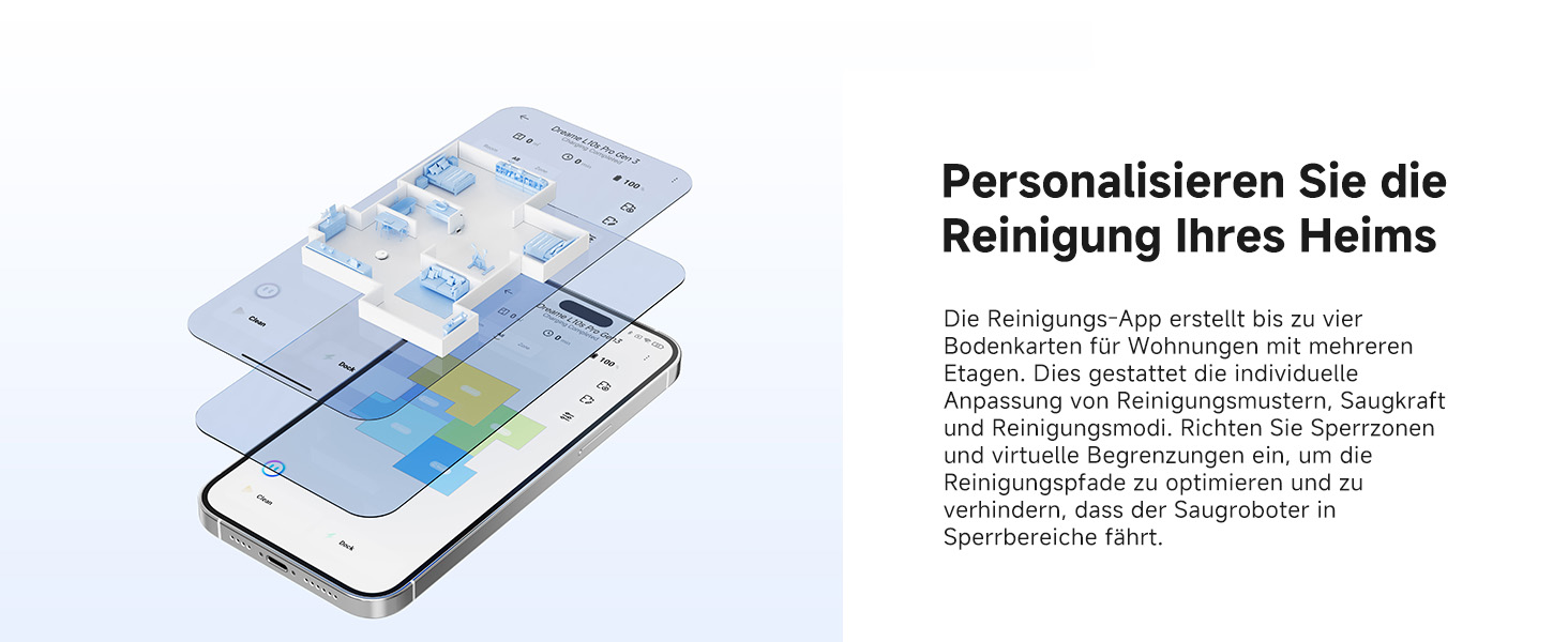 Робот-пилосос Dreame L10s Pro Gen3: потужність 13000 Pa, DuoBrush для шерсті тварин, суха та волога прибирання, LDS-навігація, 5200 mAh
