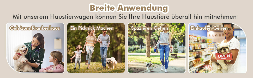 COSTWAY 2-ярусна візок для собак та котів, до 16 кг, з сітковими віконцями, тримачем для напоїв та зчіпкою, блакитний