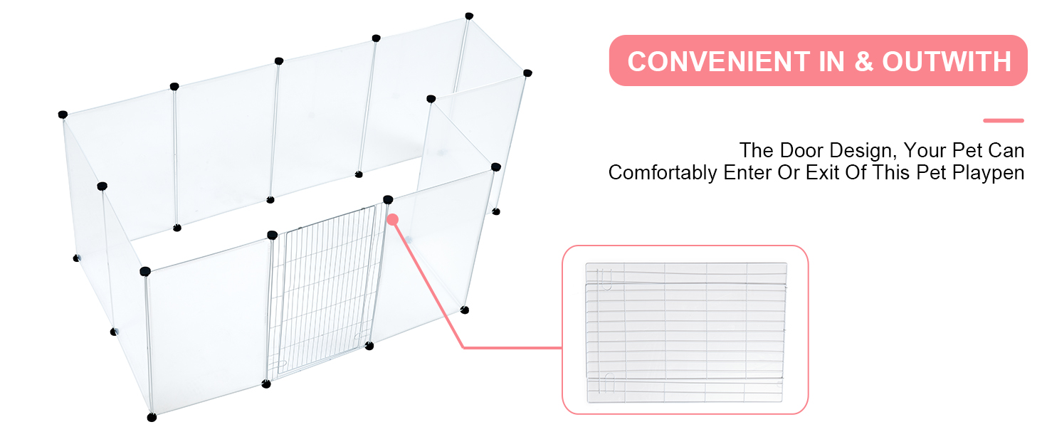 Клітка-загон для дрібних тварин Brian & Dany, 12 панелей, 180x90x75 см