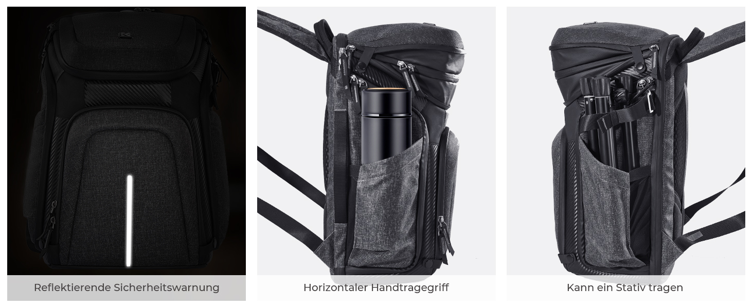 Водонепроникний рюкзак для камери K&F Concept, для 2 камер та 15.6