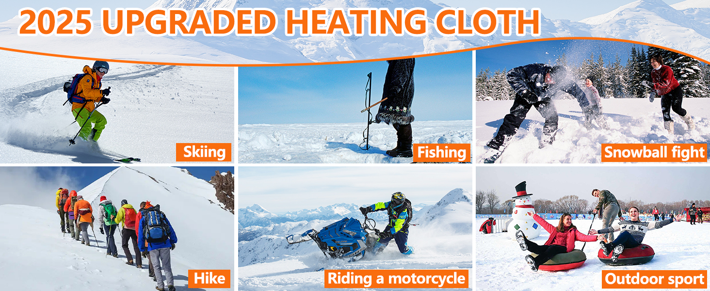 Обогревна жилетка для чоловіків: тепла зимова жилетка з акумулятором 5V 10000 mAh, 3 режими температури, придатна для прання, для активного відпочинку (XL, Синій)